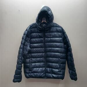 Baleaf Women Packable Down Hooded Ultralight Weight Puffer Jacket Black Size XXL